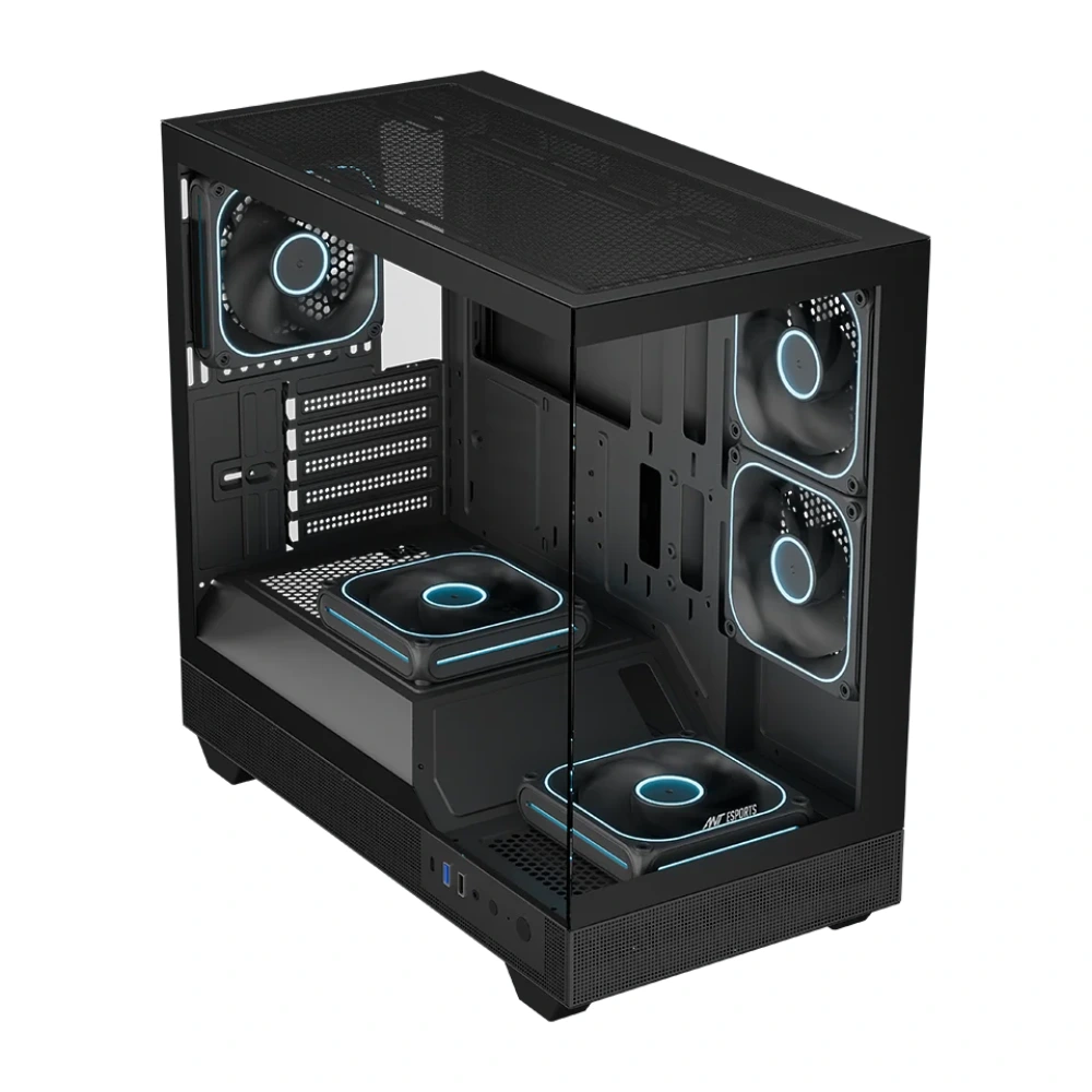 Ant Esports Gaming Cabinet Crystal Neo Mini ARGB (M-ATX, M-ITX) view 3